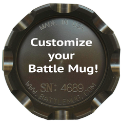 Battle Mug Engraved Text