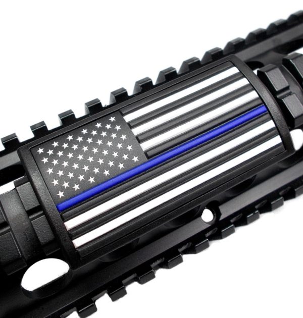 Custom Gun Rails – Blue Line Flag – Stars Left