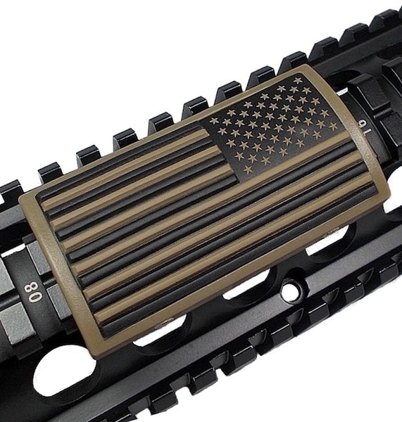 Custom Gun Rails – Coyote Tan Flag – Stars Right – Battle Mug