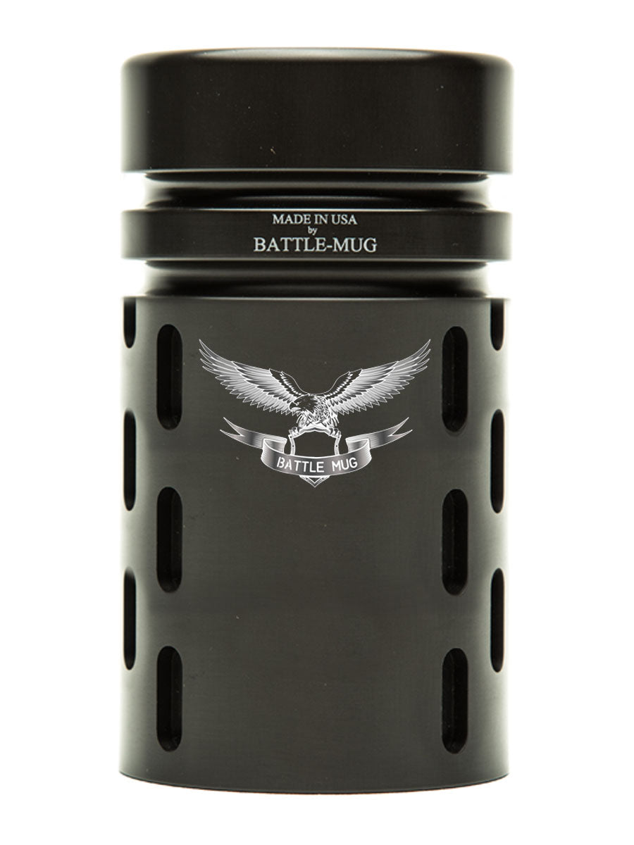BattleComp Highball Glass Engraved Insignia and Text