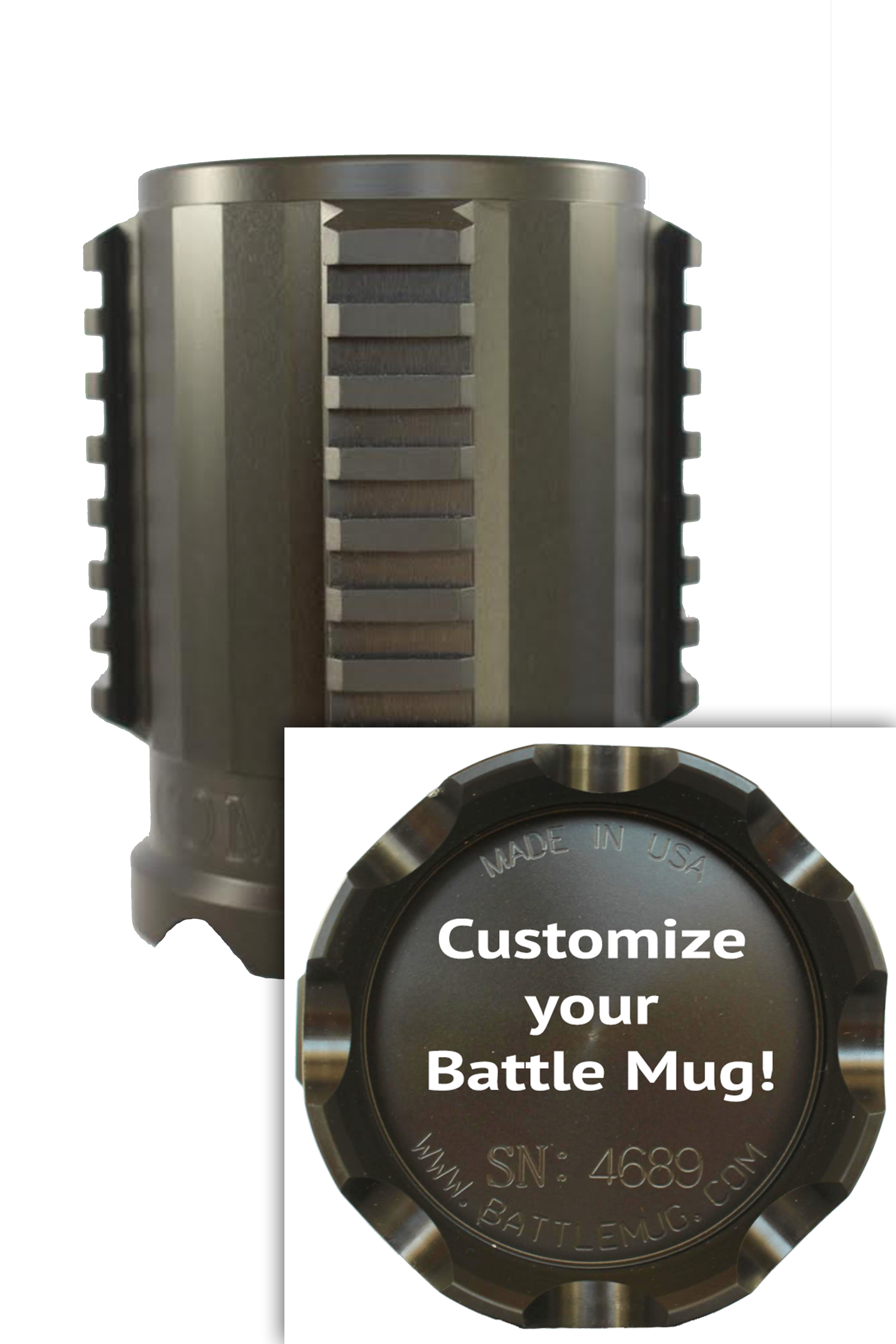 Combat Cup Engraved Text